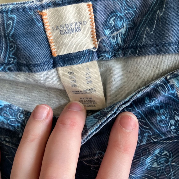 Lands’ End Canvas Paisley Skinny Jeans - Picture 3 of 4
